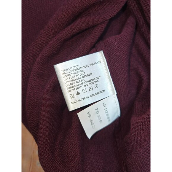 Clique Mens Burgundy V-Neck Sweater Medium NWT - Picture 7 of 8